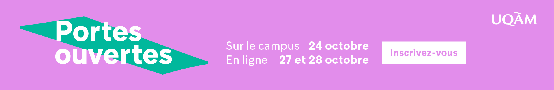 Portes ouverte UQAM 24 octobre 2026